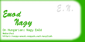 emod nagy business card