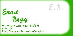 emod nagy business card